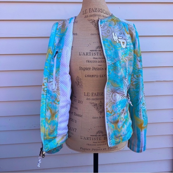 HARLEY-DAVIDSON Los Cabos White Mesh Functional Reflective Riding Jacket Sz S - Picture 10 of 16